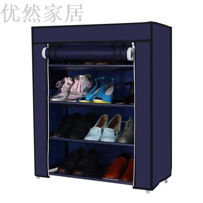 4层无纺布组合多功能防尘鞋柜细节图