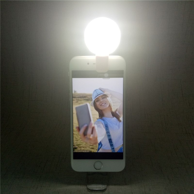 Mobile phone fill light, beauty selfie, round live streaming clip, mini charging model, popular live streaming light MiniQ details Picture