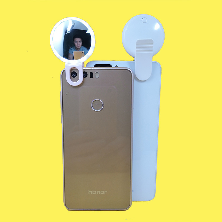 SF03 led Makeup Mirror Mini Beauty Selfie Fill Light Live Streaming Clip Portable multi-functional Charging model Specification drawing