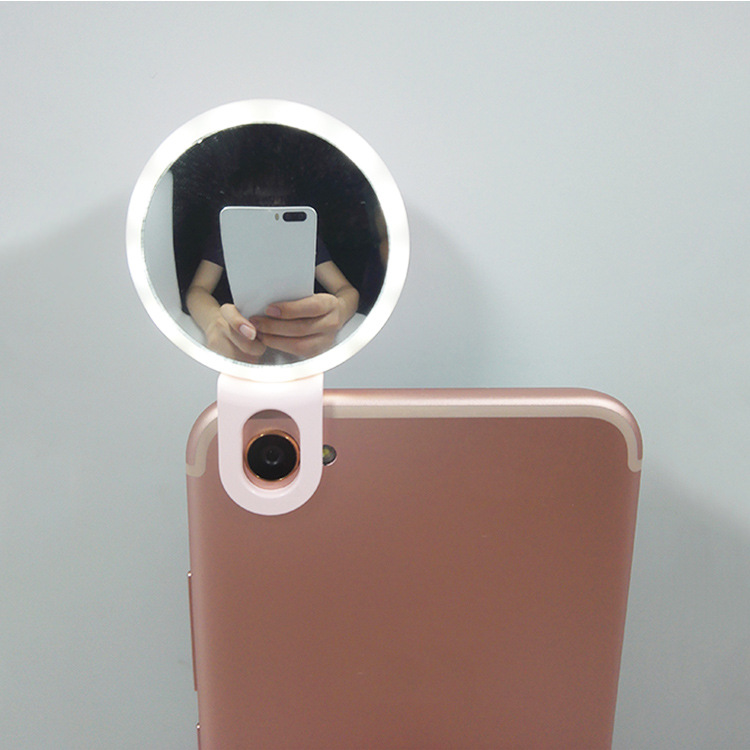SF03 led Makeup Mirror Mini Beauty Selfie Fill Light Live Streaming Clip Portable multi-functional Charging model Application Scenario