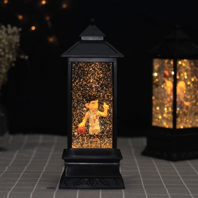 抖音同款许愿灯风灯水晶球节日礼品创意卡通欧式摆件LED图