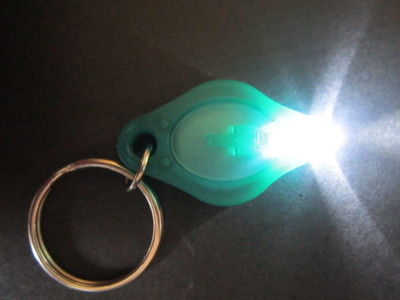LED diamond-shaped key chain light, illuminated key chain small gift, banknote verification UV purple light, key chain light Specification image