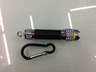 LED Mini light emitting metal mountaineering button Key chain flashlight/strong light flashlight