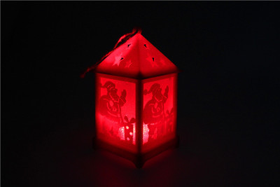 Big lantern scene old man religious Christmas tree LED lighting ornaments Europe and America 577