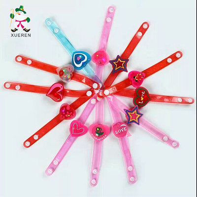 Children's flash bracelet LED wrist with soft rubber bracelet