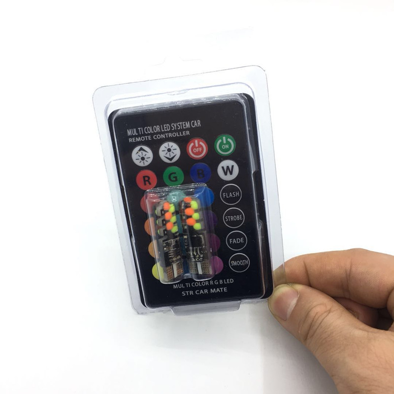 Automotive led width indicator light, seven-color flashing remote control COB small bulb ambient light, 12V decorative light Application Scenario