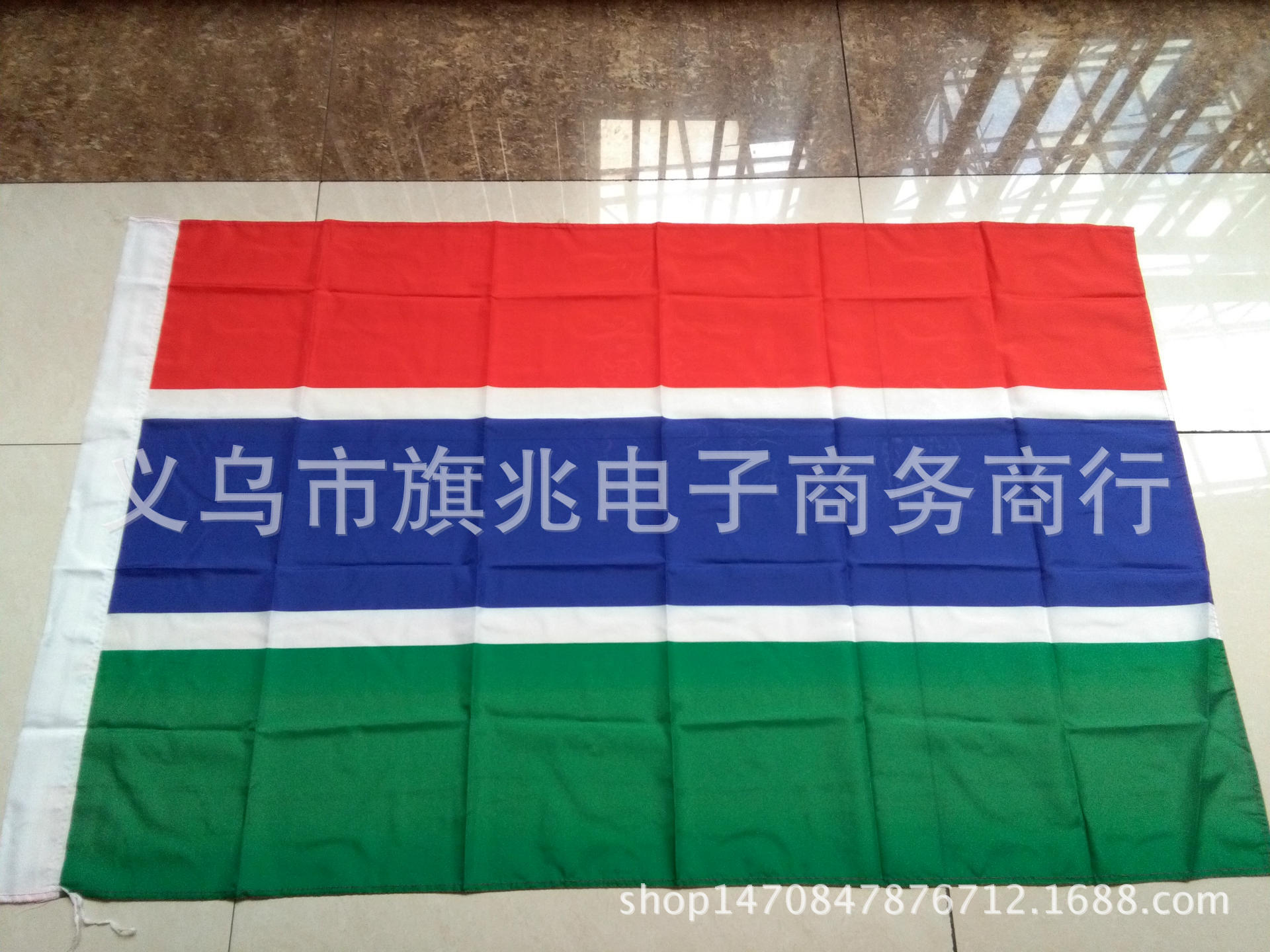冈比亚国旗 旗帜 又称“甘比亚旗帜” 90*150cm 厂家直销