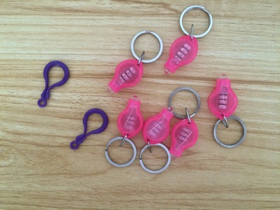 LED diamond shaped key chain LED light emitting mini fish key chain lamp