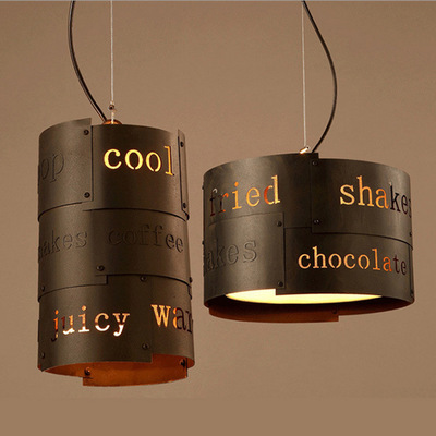 Retro Loft American industrial style pendant lights personalized restaurant cafe bar bar wrought iron pendant lights