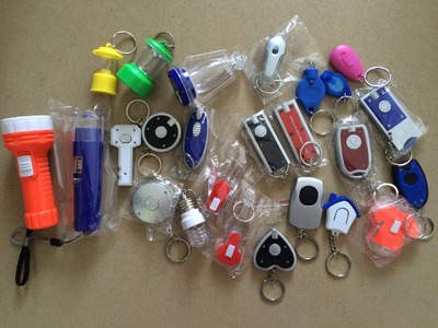 LED luminescence metallic aluminum mountaineering torch key key button lamp