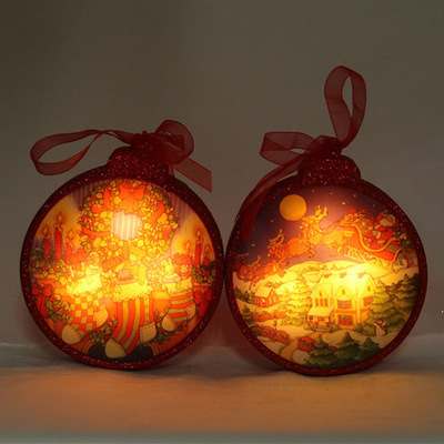 圣诞挂件发光摆件圣诞袜圣诞屋欧美爆款 亚马逊89产品图