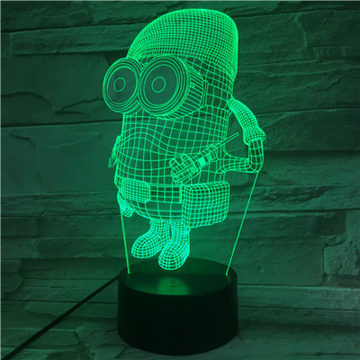 Cool eye 3D minion atmosphere decorative lights