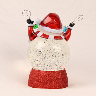 Crystal Santa Powder light LED light snow ornaments manufacturers export European and American explosive 473