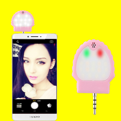 手机led补光灯 语音声控拍照补光灯 美颜自拍补光灯 自拍神器