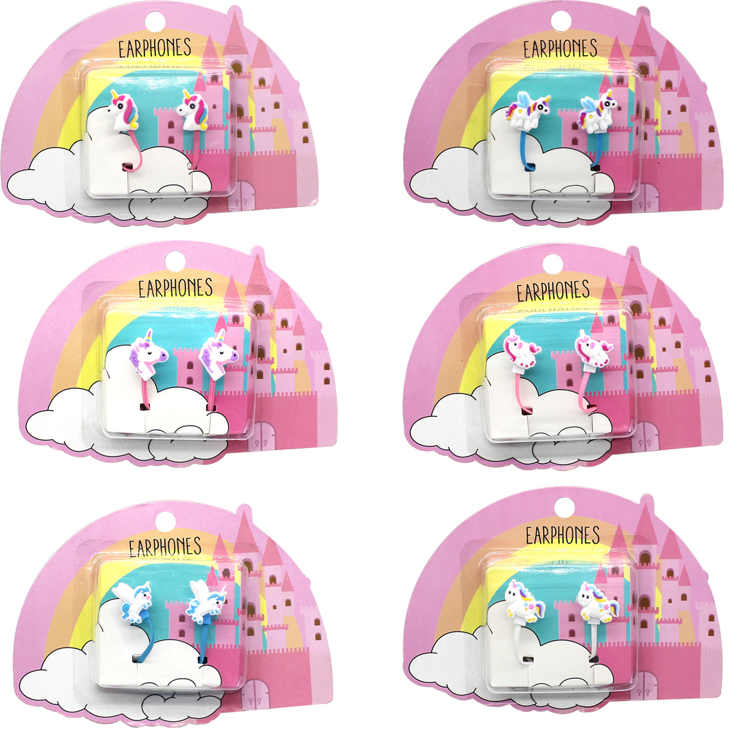The new creative Unicorn series of vacuum-formed cartoon headphones and student in-ear headphones are sold directly and wholesally from the manufacturer