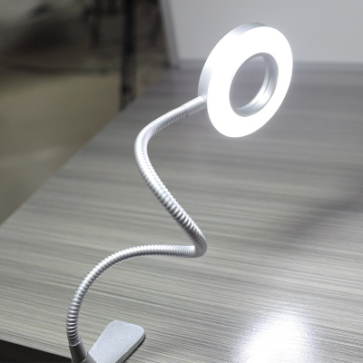 LED desk lamp Eye-care learning Dimmer folding metal clip desk lamp bedside desk nail tattoo desk lamp