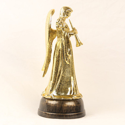 圣诞水晶天使金色经典款 发光飘雪 厂家出口欧美爆款 428