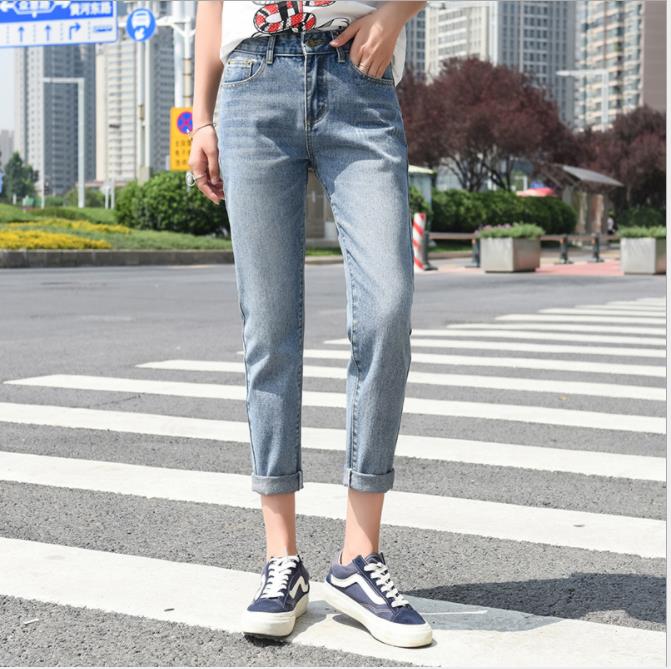 High-waisted jeans for women, new autumn student pants, loose Korean style, versatile straight leg Application Scenario