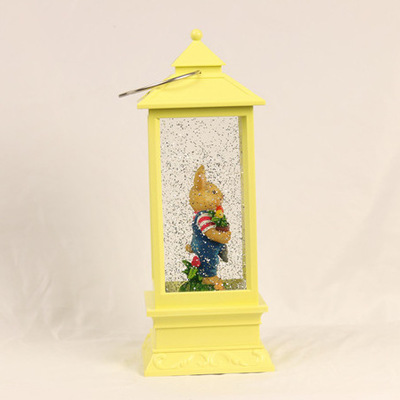 风灯圣诞兔子站立发光雪花摆件欧美爆款 亚马逊65细节图