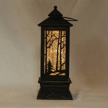 风灯圣诞双鹿小麋鹿发光雪花摆件 欧美爆款 58细节图