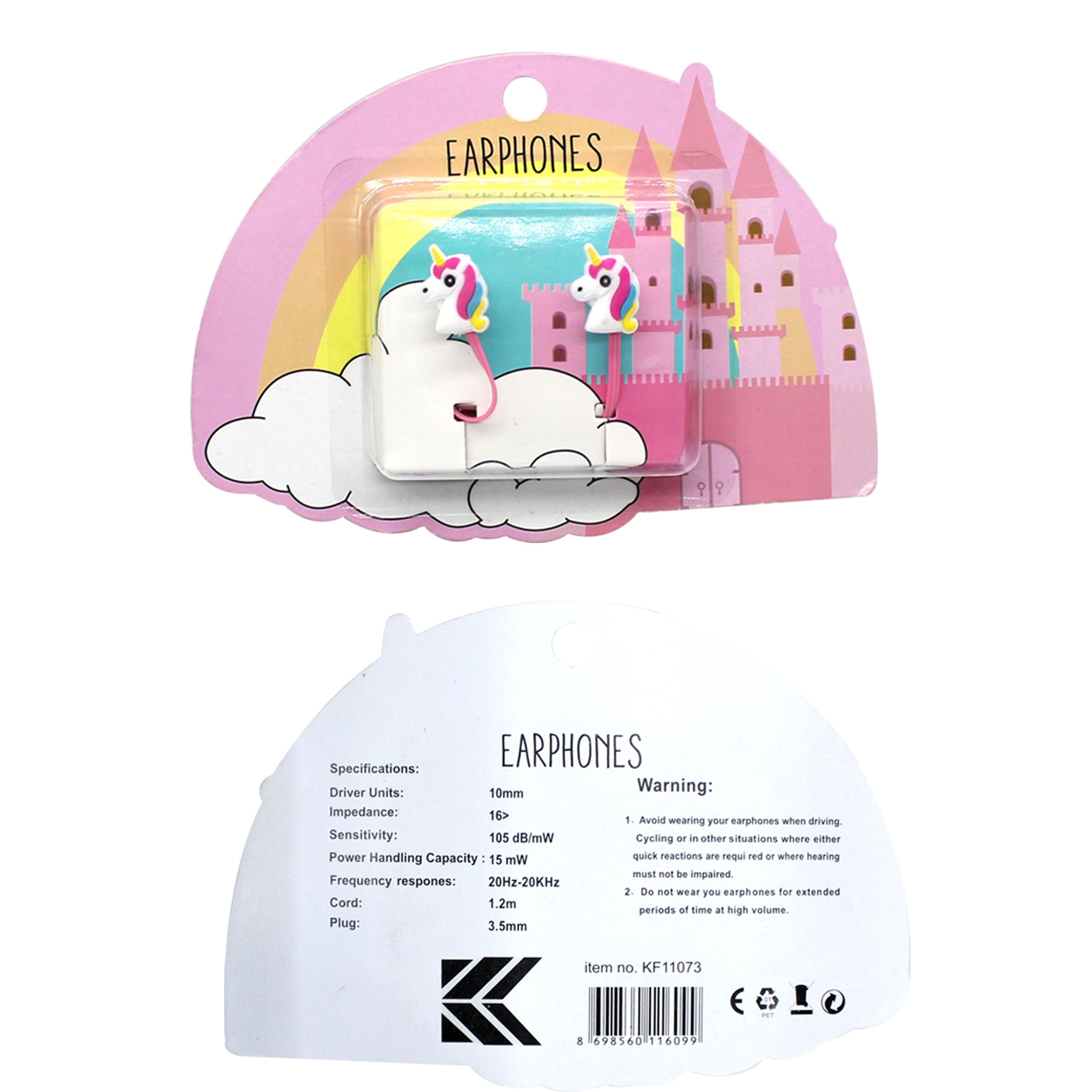 The new creative Unicorn series of vacuum-formed cartoon headphones and student in-ear headphones are sold directly and wholesally from the manufacturer details Picture
