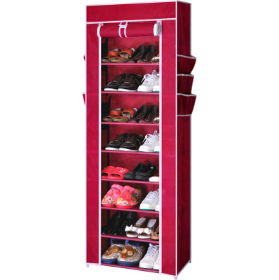无纺布简易九层鞋柜 组合鞋架