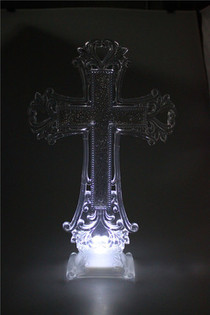 Cross silver European and American home furnishing LED luminous furnishing European and American Amazon 568