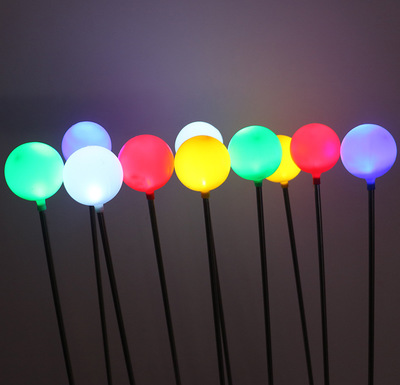 Led outdoor landscape lamp stainless steel pole inserted ground ball reed lamp lighting festival decorative lights full figure