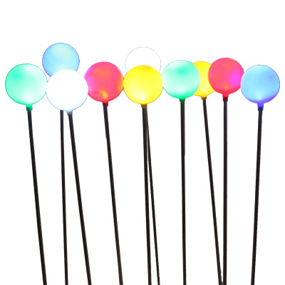 Led outdoor landscape lamp stainless steel pole inserted ground ball reed lamp lighting festival decorative lights Application Scenario