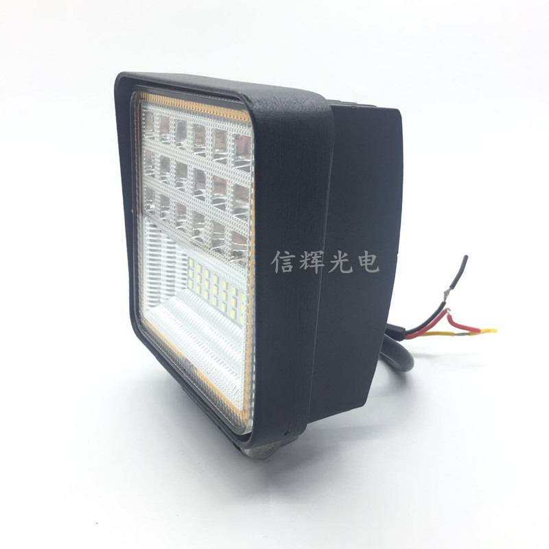 Truck LED headlights, ultra-bright 42W work light strips, yellow light coils, square spotlights, truck led auxiliary lighting details Picture