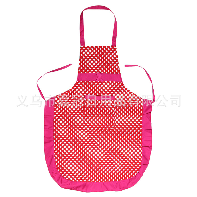 bestlove韩式印花涤纶布围裙耐脏防水花朵外贸订做热卖