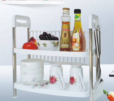 Kitchen shelving bowls, chopsticks, bowls and dishes rack for asphalt thumbnail
