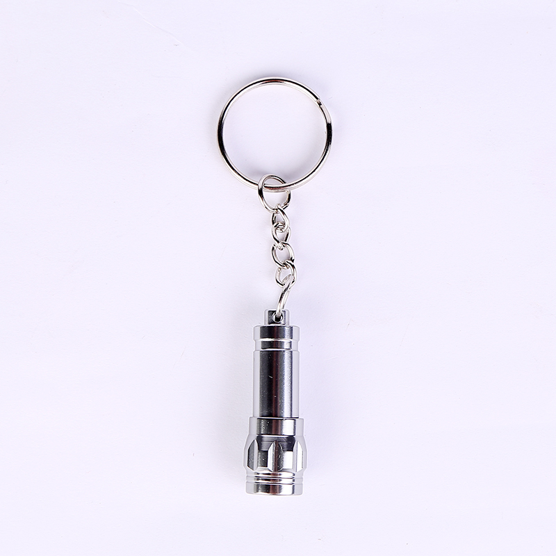 LED铝合金迷你手电家用 电子灯礼品促销照明灯 logo定制钥匙扣细节图