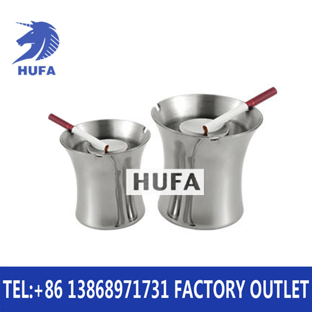 互发烟灰缸酒店用品 绅士美人腰烟灰缸 烟缸 KTV酒吧用品 不锈钢烟缸腰形烟灰缸KTV酒吧烟灰盅网吧烟灰缸防风烟灰缸大号