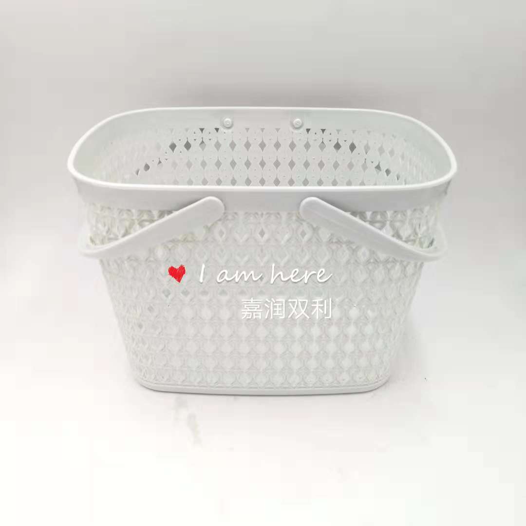 十元店精品店创意时尚礼品收纳对边藤篮ZR-526产品图