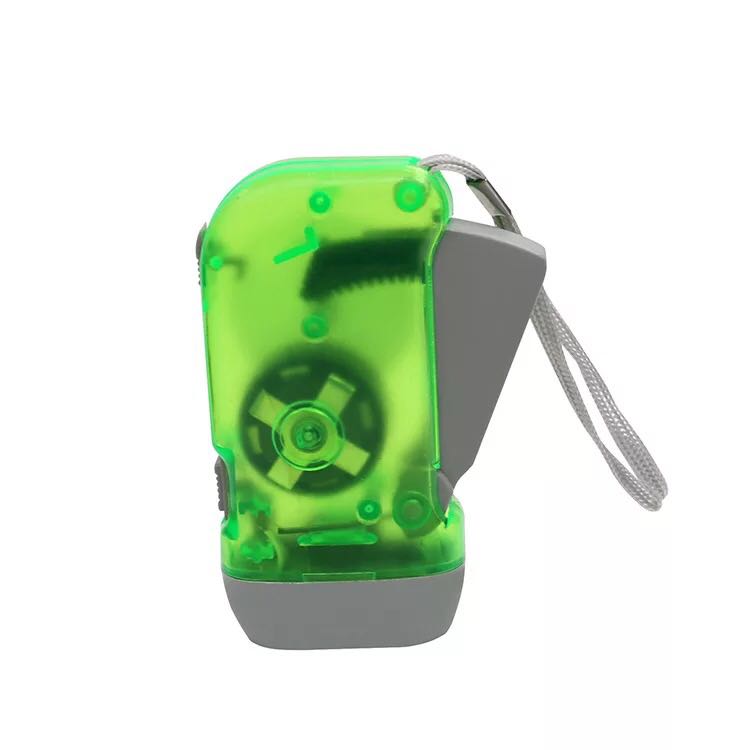 Wholesale hand-pressed 3-LED flashlights, environmentally friendly hand-cranked power generation flashlights, factory direct sales Specification image