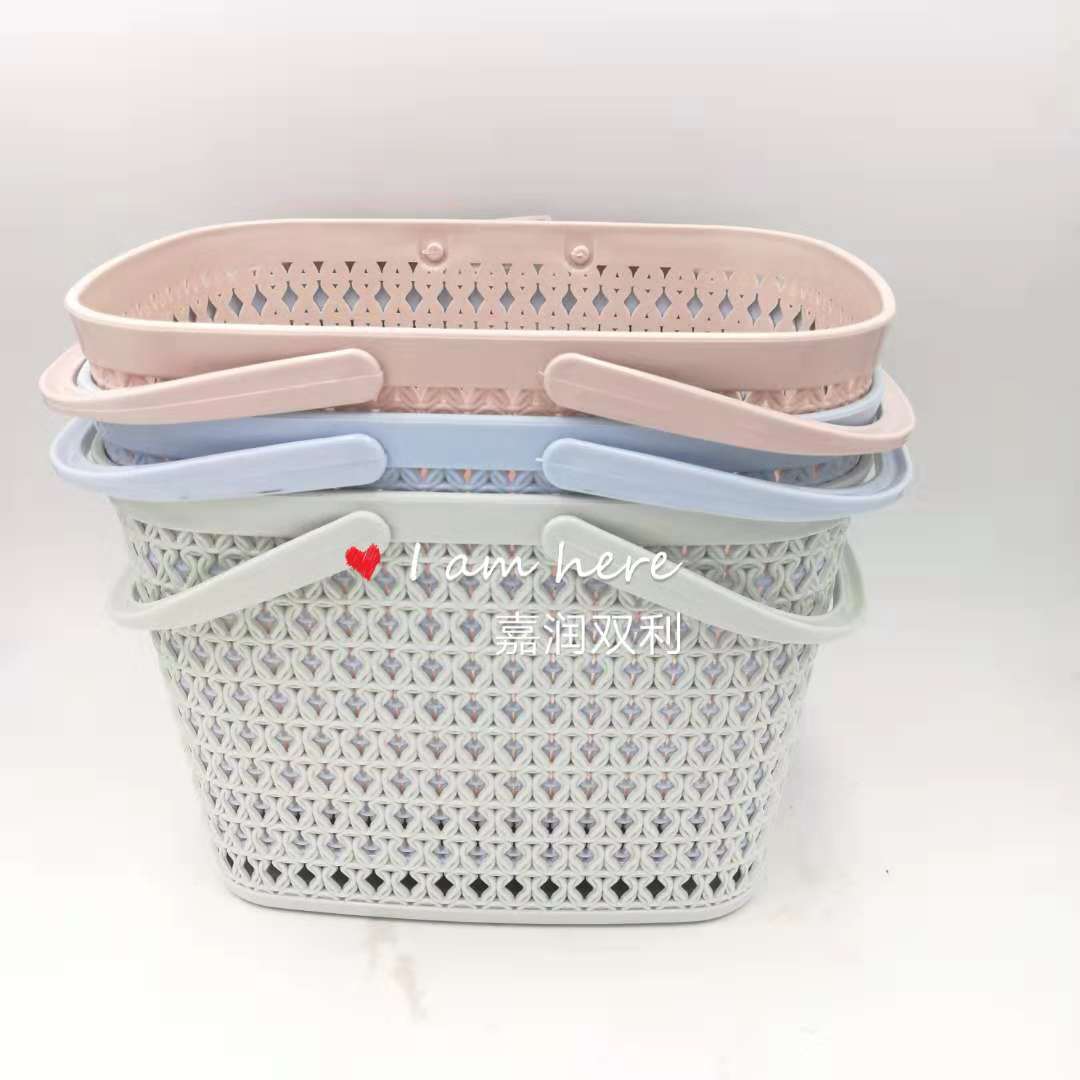 十元店精品店创意时尚礼品收纳对边藤篮ZR-526