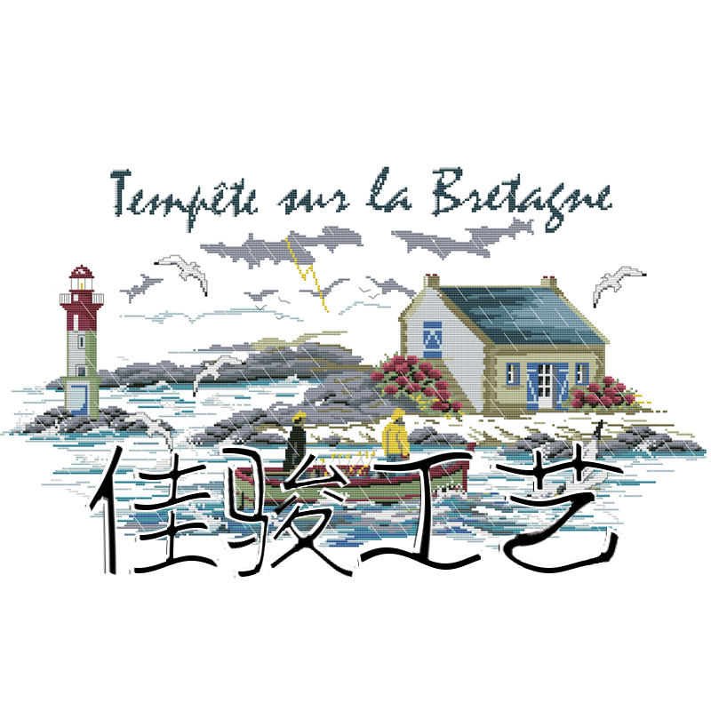 十字绣外贸满绣欧式人物风景花卉卡通精准印花0002详情2