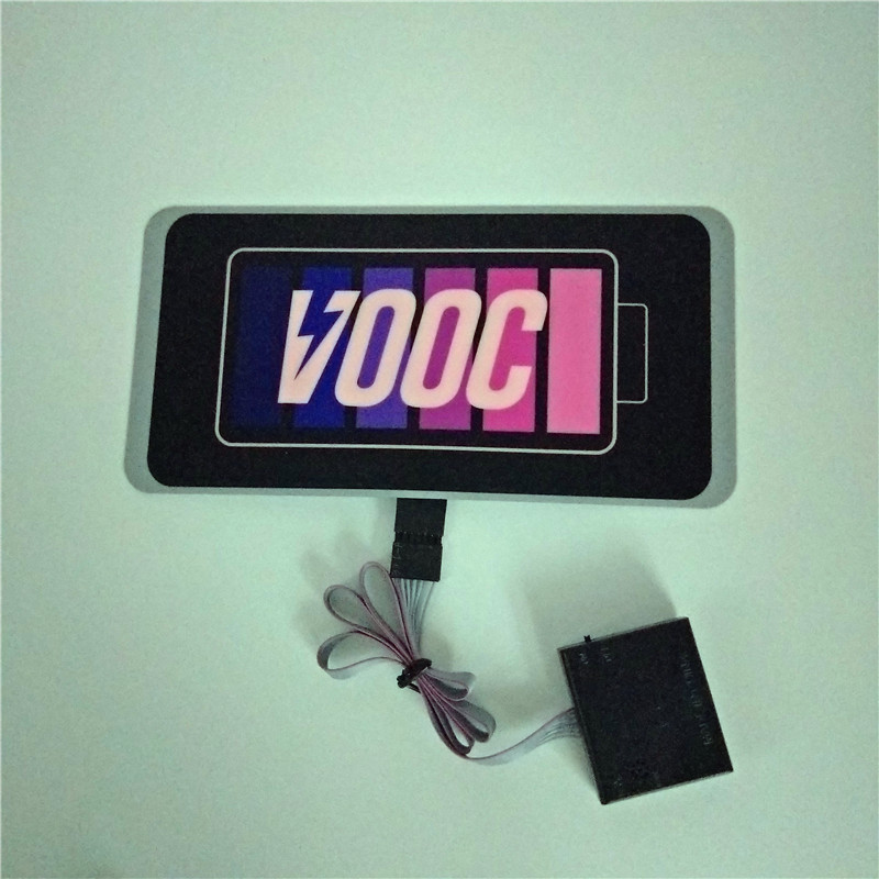 Music voice-activated luminous clothes T-shirt EL luminous film bar DJ square dazzling dance VOOC luminous film Specification drawing