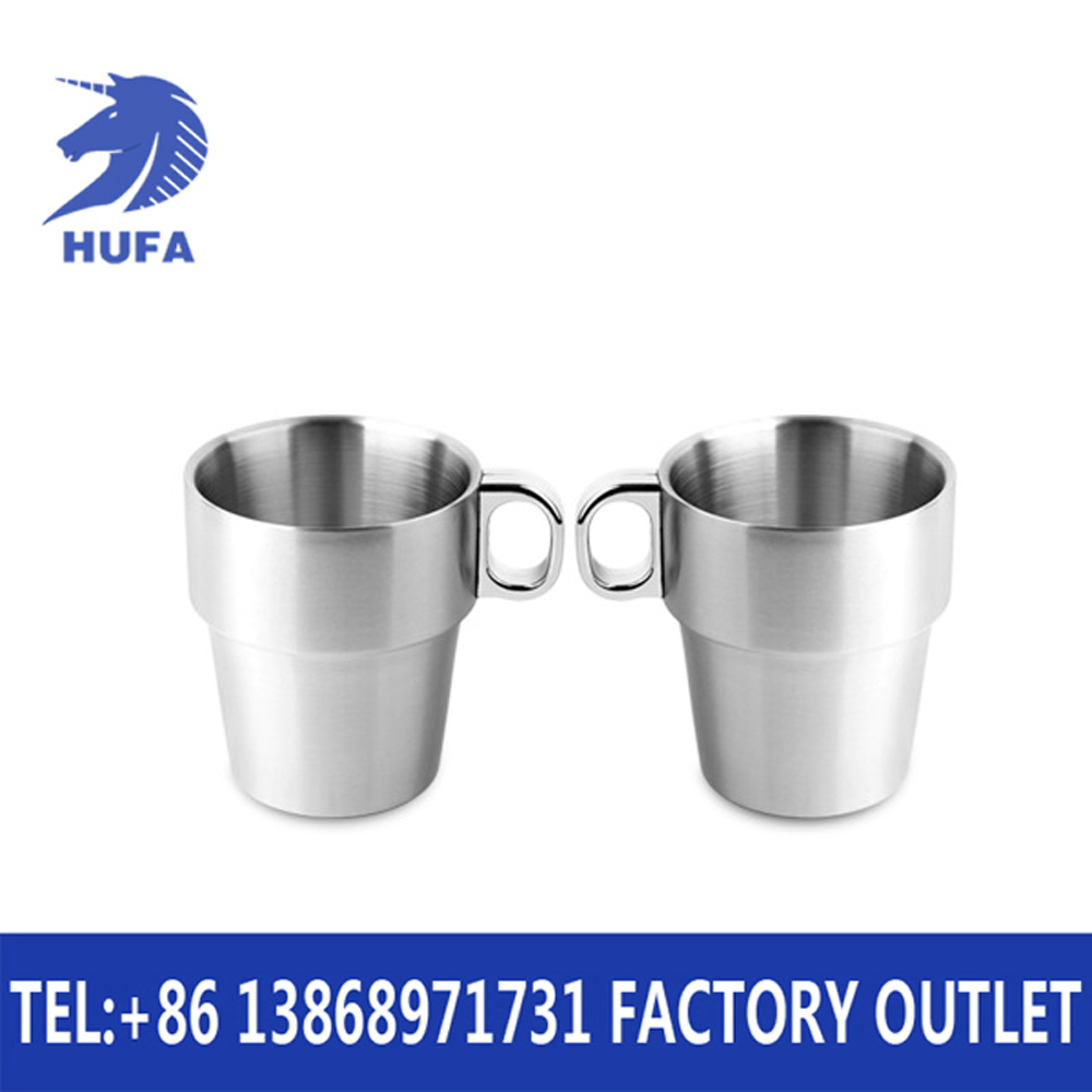 Hotel supplies conical set cups, coffee cup sets, family double-layer insulated water cups Specification image
