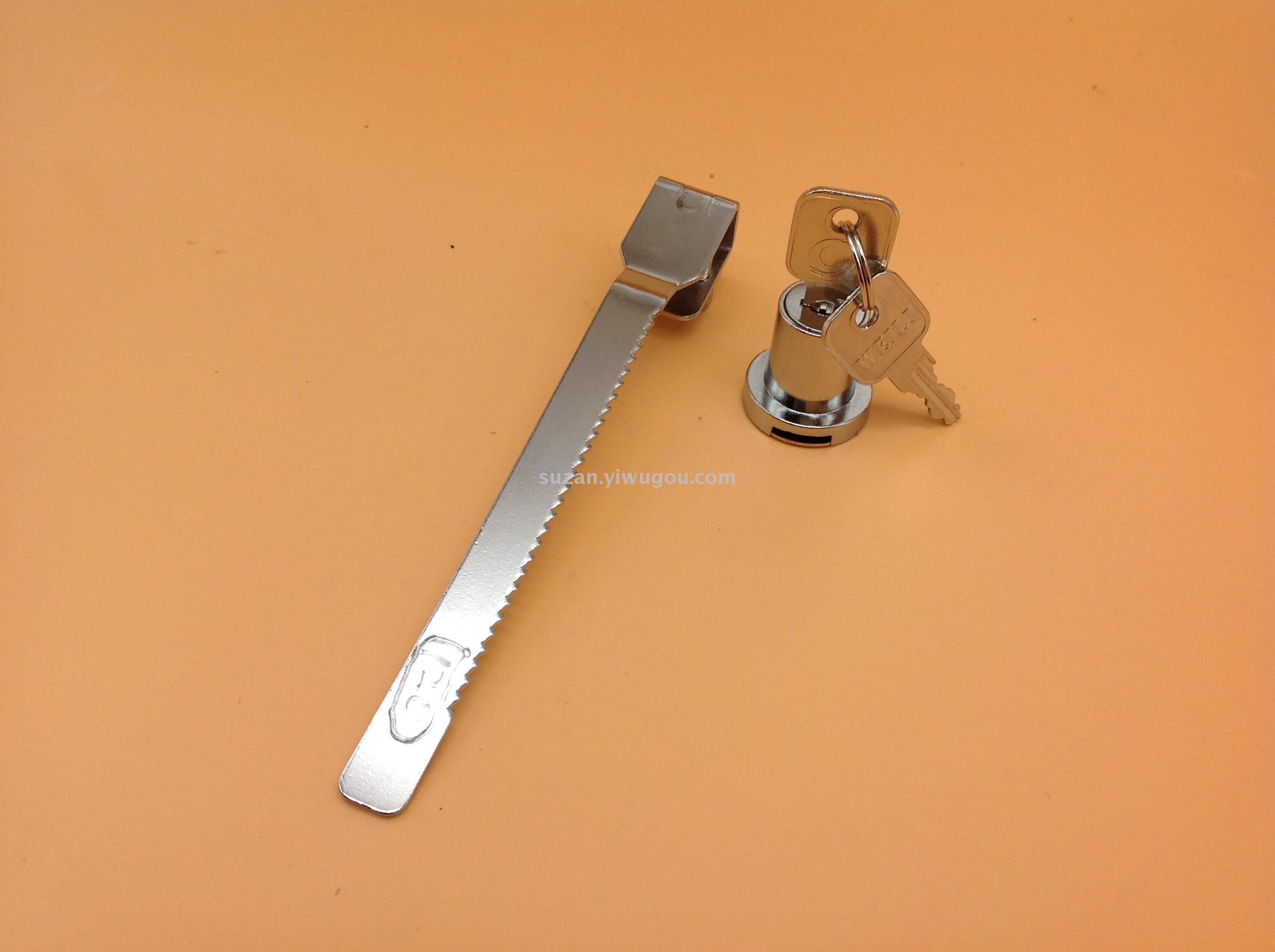Shuzan nail-free curtain track, glass cabinet lock, display cabinet glass sliding door lock, sawtooth lock, fixed window safety lock Application Scenario