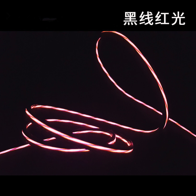 EL light data line 1 meter long noodle data line Apple Android Type-C