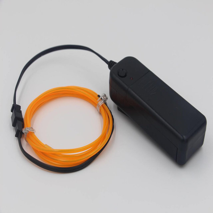 EL emitting light cold light strip 3V battery box drive kit Line core 5.0mm3m ten color backpack