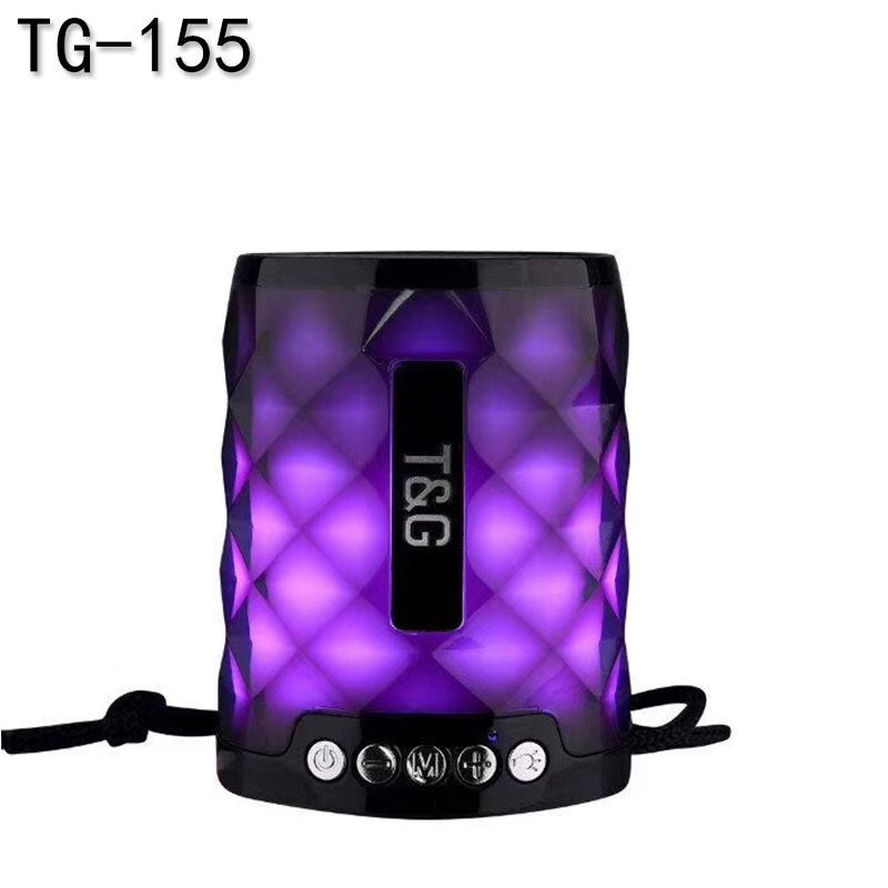 TG155便携户外无线手机蓝牙音箱炫彩LED灯插卡礼品