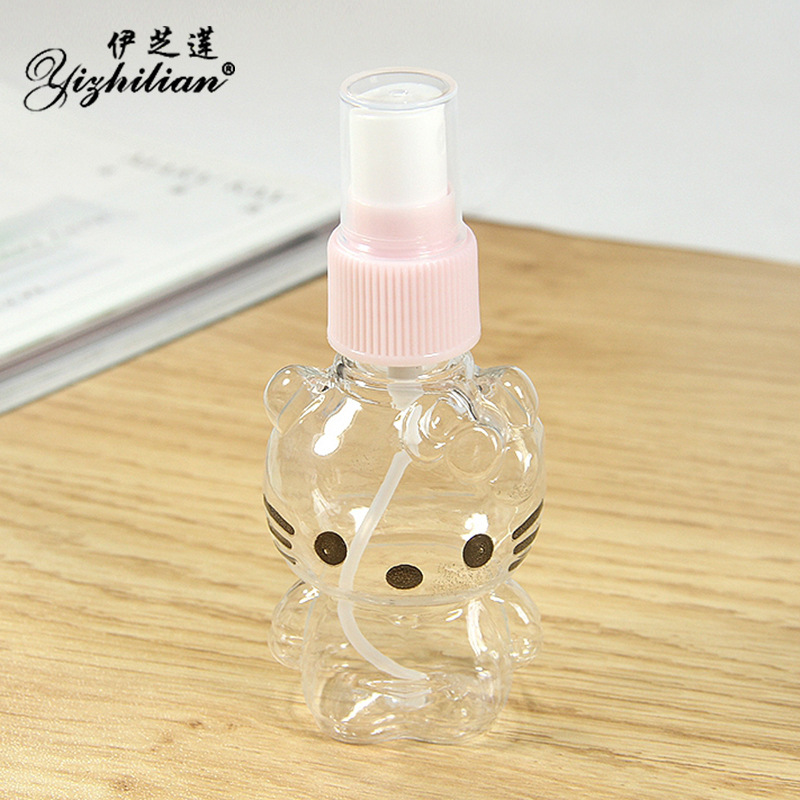 Travel clear plastic small spray bottle portable cosmetics pressing fractional bottling spray bottle perfume fine mist spray empty bottle