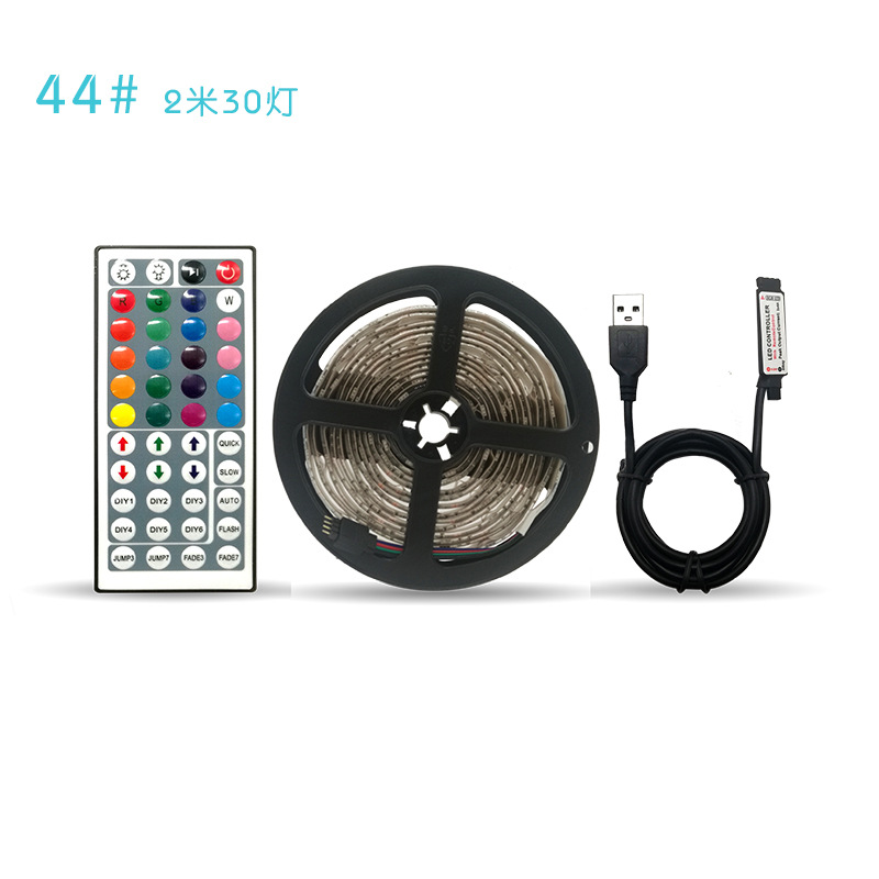نقل حزام مصابيح RGB من طراز DC5V DC5V، من طراز DC5V، من حزام مصابيح 5050USB Specification image