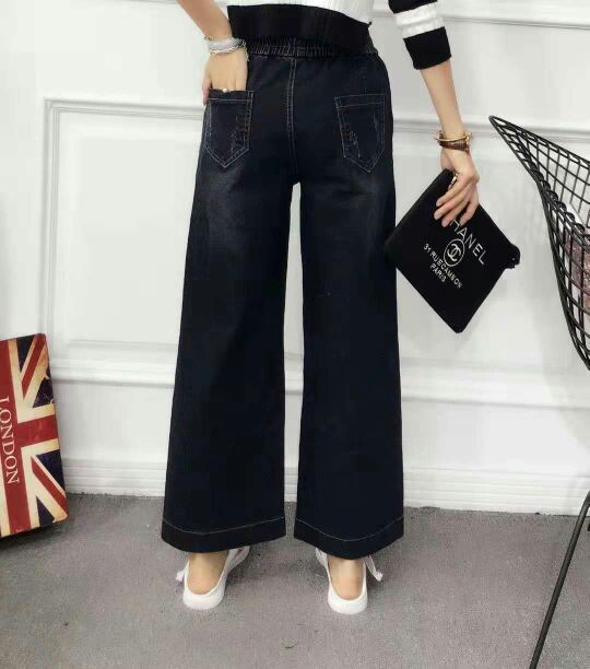 The manufacturer's clearance sale of autumn Korean style fashion bestsellers, wide-leg slimming and versatile women's jeans Specification image