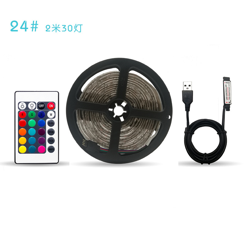 نقل حزام مصابيح RGB من طراز DC5V DC5V، من طراز DC5V، من حزام مصابيح 5050USB details Picture