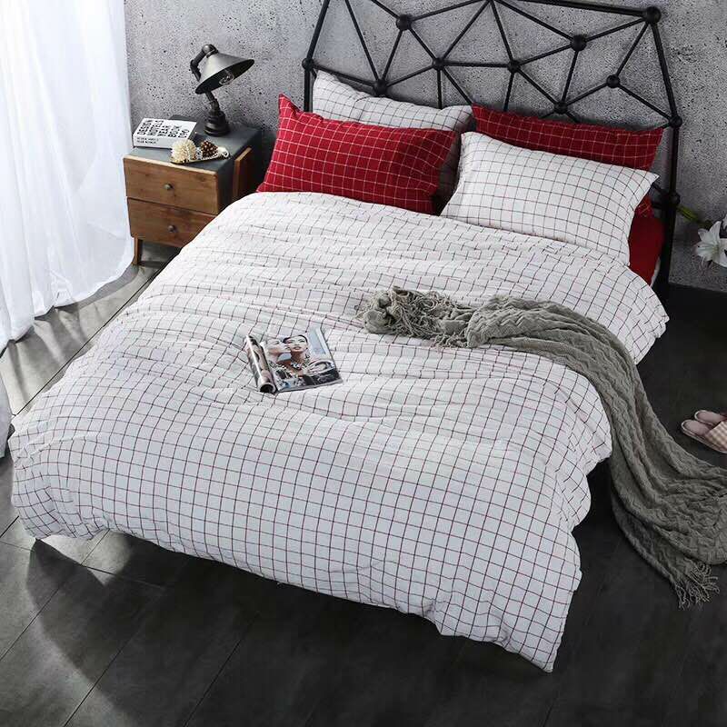 Four-piece bed set, pure cotton quilt cover, Arab-style pillow and linen from Chunqiu Home Textile Factory, double Application Scenario
