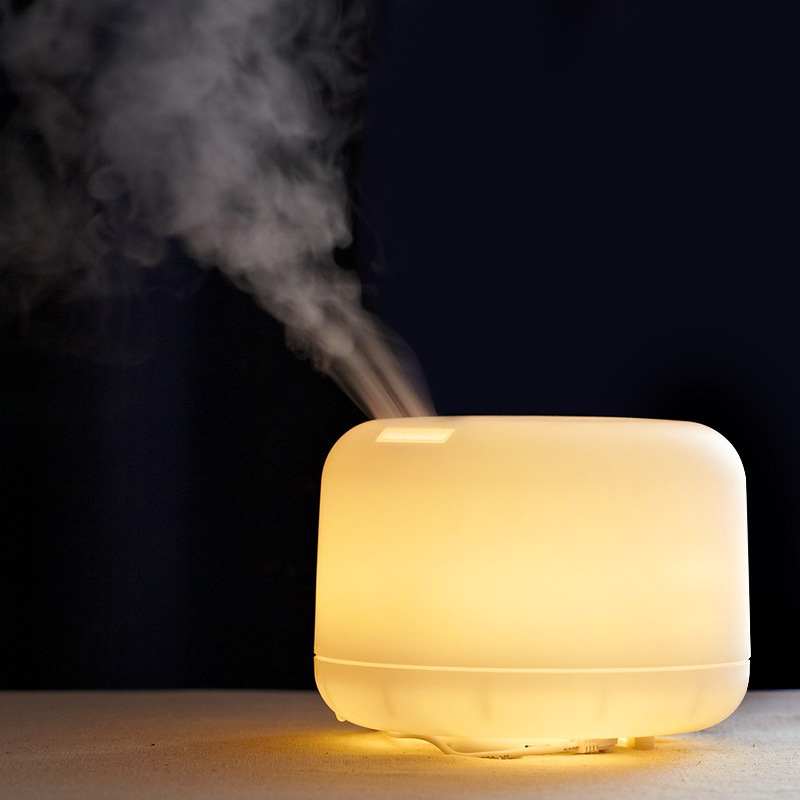 Haofuda 500ML Muji Fog Volume Ultra-quiet Aroma Diffuser Home Warm Lamp Essential Oil Air Humidifier full figure